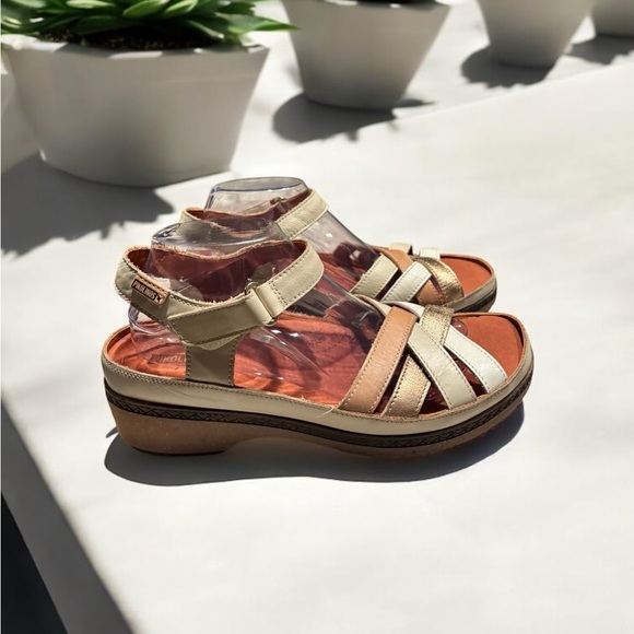 Pikolinos Granada Multi Color Woven Leather Strap Sandal. Like new. - Picture 10 of 15